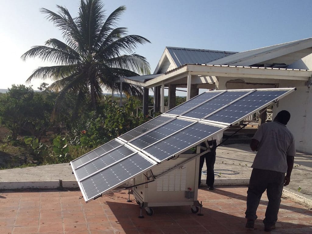 The sun2go xl installed in a restaurant in Antigua and Barbuda.