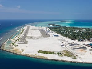 Aerial View of Villa Air Maamigili Airport