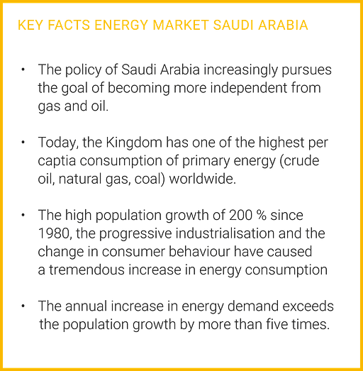 The key facts for The meeco group project in Saudi Arabia.
