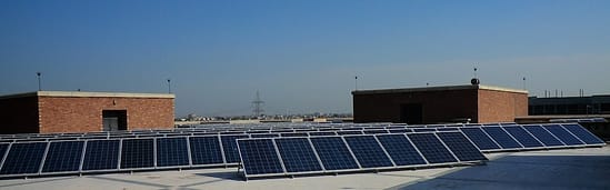 meeco solar rooftop installation in Lahore University 2013