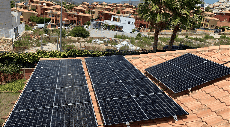 meeco residential sun2roof system in Finestrat, Spain
